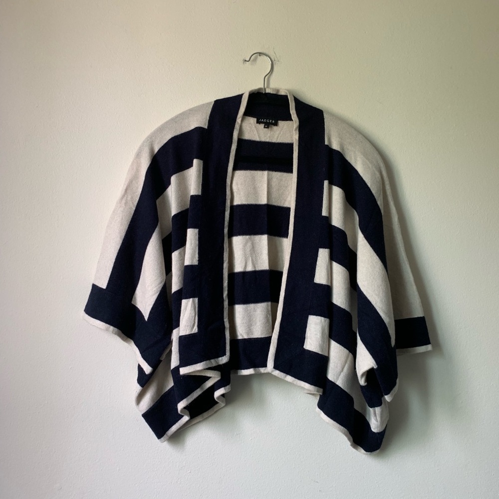 NWOT Jaeger Wool-blend, Open Cardigan